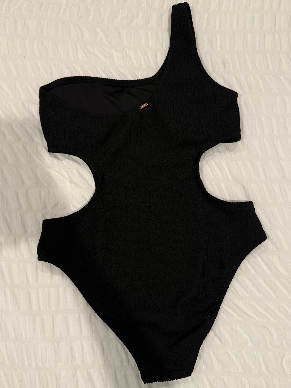Victoria’s Secret Pink Crinkle One-Shoulder Swimsuit - Picture 3 of 5
